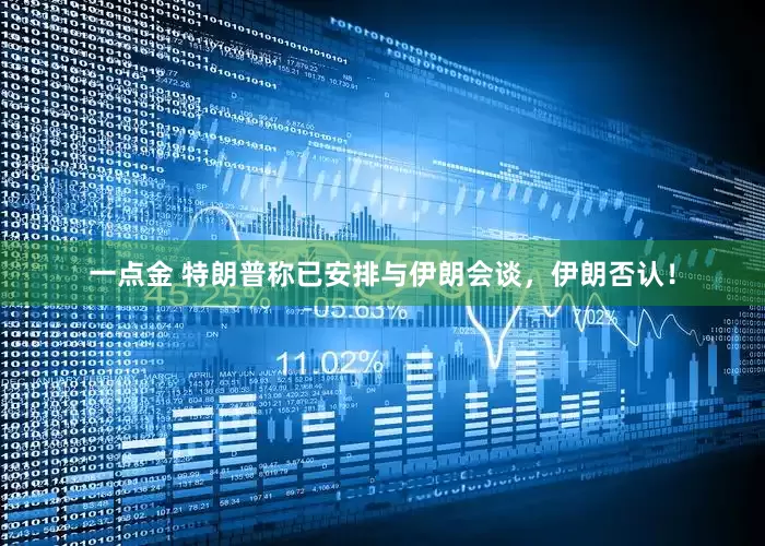 一点金 特朗普称已安排与伊朗会谈，伊朗否认！